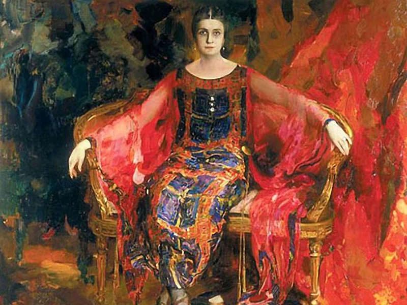 1869 - Filipp Malyavin - Ritratto di Alexandra Balashova, 1924